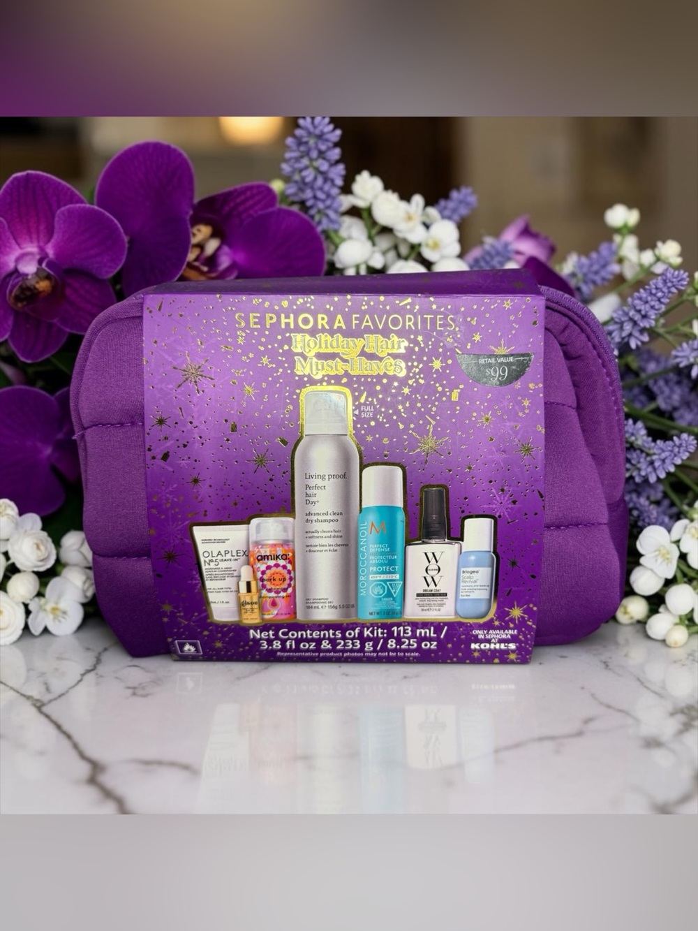 💜Sephora Favorites 8-PC Holiday Hair Must-Haves Kit/NIP💜